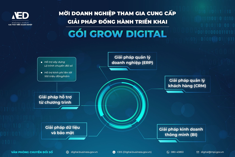 Gói Grow digital - Một trong những gói giải pháp sẽ triển khai trong năm 2022